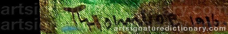 Signature by Thorolf HOLMBOE