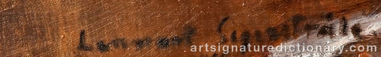 Signature by Lennart SEGERSTRÅLE