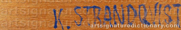 Signature by Kjell STRANDQVIST