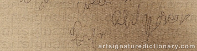 Authentic signature by Philippe PASQUA on artwork