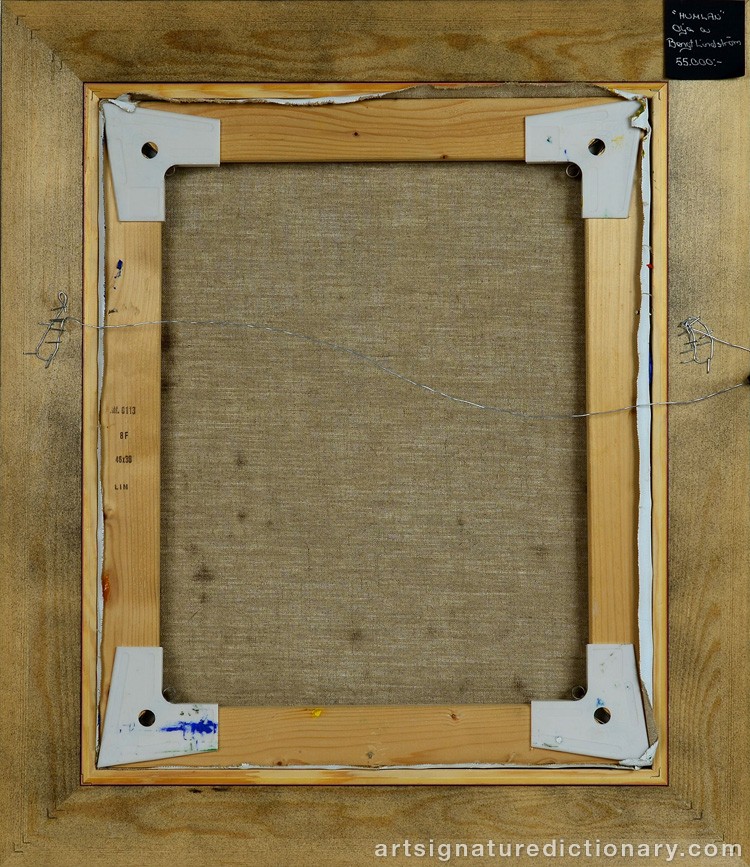 Close-up details showing Bengt LINDSTRÖM signature forgery characteristics