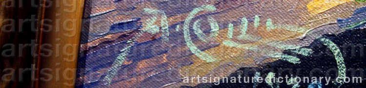 Signature by Alfred COLLIN