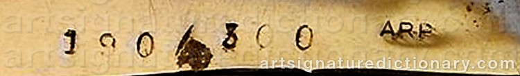 Signature by Jean ARP