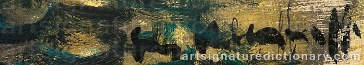 Authentic signature by Serge KISLAKOFF on artwork