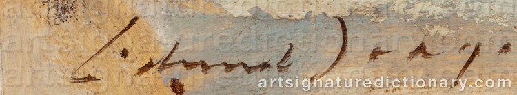 Authentic signature by Edward Brian SEAGO on Painting/Watercolour artwork