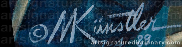 Authentic signature by Morton ‘Mort’ KÜNSTLER on Painting/Watercolour artwork