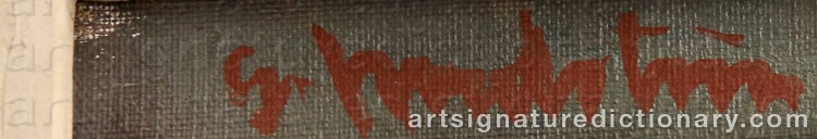 Signature by Gerhard NORDSTRÖM