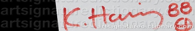 Signature by Keith HARING