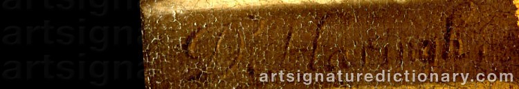 Authentic signature by Daniel HARINGH on  artwork