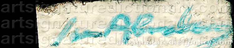 Signature by Ivor ABRAHAMS