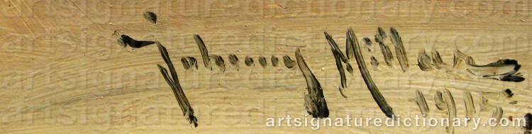 Signature by Johnny MILLAR