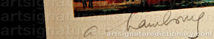 Signature by André HAMBOURG