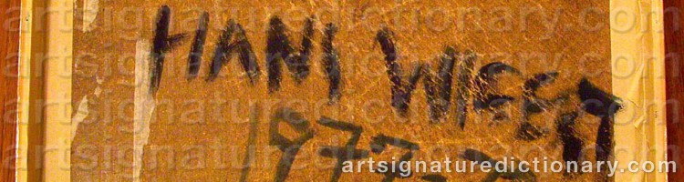 Signature by Hans WIGERT