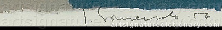 Authentic signature by Jaakko SOMERSALO on artwork