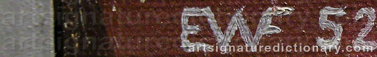Signature by Erik WESSEL-FOUGSTEDT