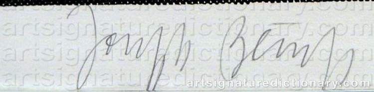Signature by Joseph BEUYS