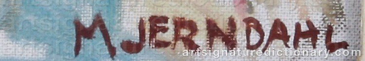 Signature by Maj JERNDAHL-TYDÉN
