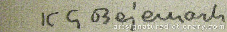Signature by Karl Göte ‘Kgb’ BEJEMARK