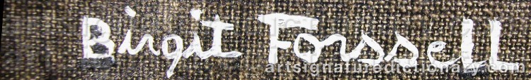 Signature by Birgit FORSSELL