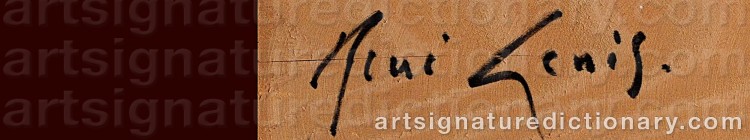 Signature by René GENIS
