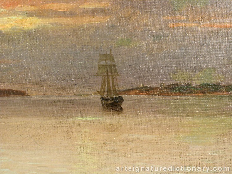 Close-up details showing Hjalmar ‘Hjmlm’ MUNSTERHJELM signature forgery characteristics