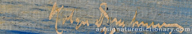 Signature by Holger DRACHMANN