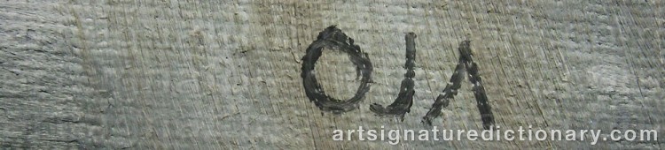 Forged signature of Onni OJA