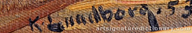 Signature by Karl LUNDBORG