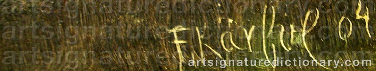 Signature by Fritz KÄRFVE