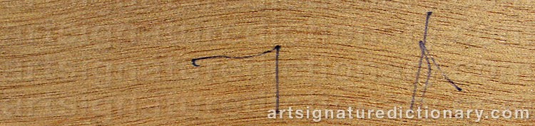 Authentic signature by Yuri KUPER on artwork