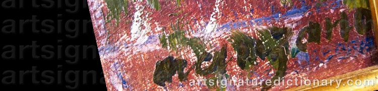 Authentic signature by Georges Henri Manzana PISSARRO on  artwork