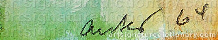 Signature by Horst ANTES