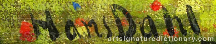 Signature by Hans DAHL