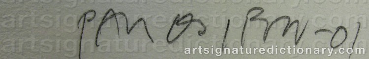 Signature by Paul OSIPOW