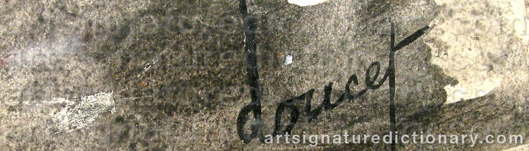 Signature by Jacques DOUCET