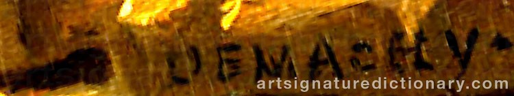 Authentic signature by Pierre-Antoine DEMACHY on  artwork