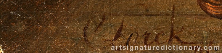 Signature by Carl Julius LORCK