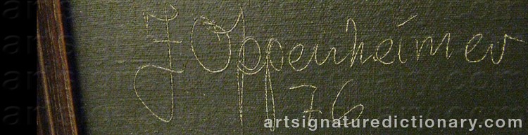Signature by Johnny OPPENHEIMER