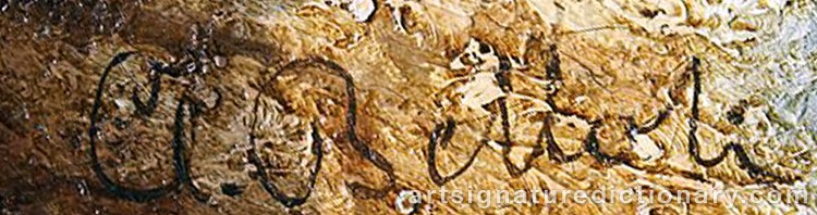 Authentic signature by Andrei Franzowitsch BELLOLI on Painting/Watercolour artwork