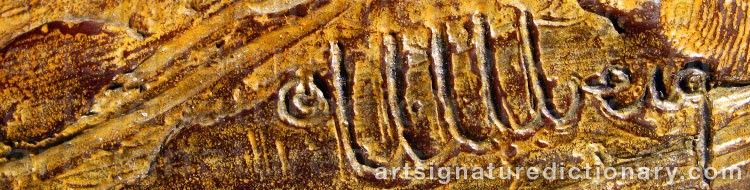 Authentic signature by Kent ULLBERG on Sculpture artwork