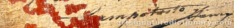 Authentic signature by Henri Joseph CAMPOTOSTO on  artwork