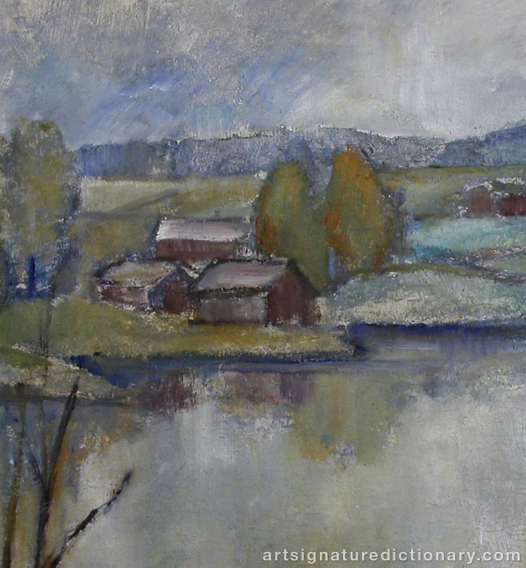 Close-up details showing Alvar CAWÉN signature forgery characteristics