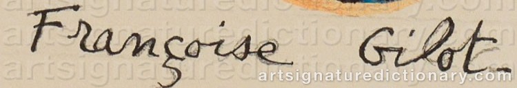 Signature by Francoise GILOT