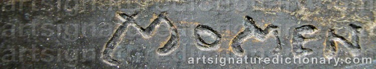 Signature by Karl MOMEN
