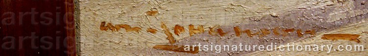 Signature by Arvid JOHANSON