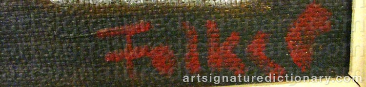Signature by Folke ‘Folke P’ PERSSON