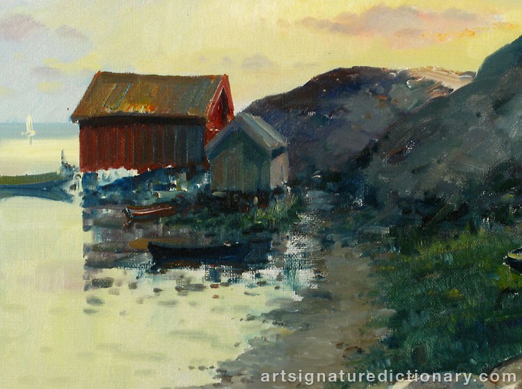 Close-up details showing Lars BOETHIUS signature forgery characteristics