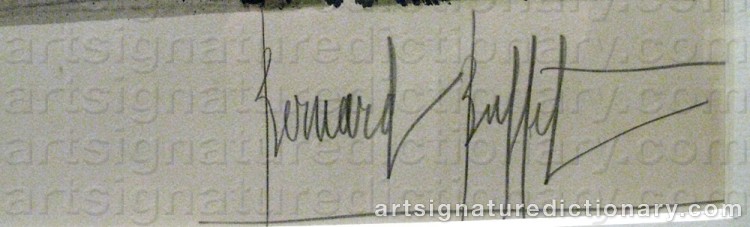Signature by Bernhard BUFFET