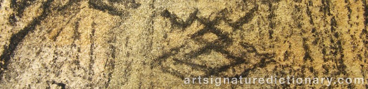 Authentic signature by Erik STRUDEMANN on  artwork