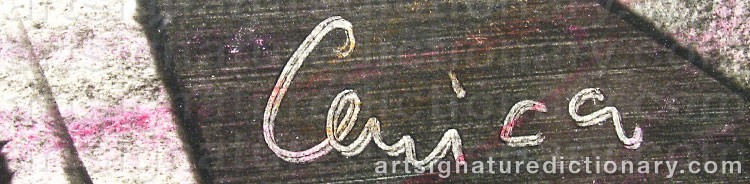 Signature by Alfred LENICA